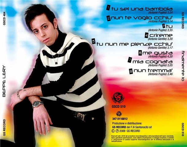 Finalmente io - Beppe Lery - Retro copertina Finalmente io - Beppe Lery - Retro copertina